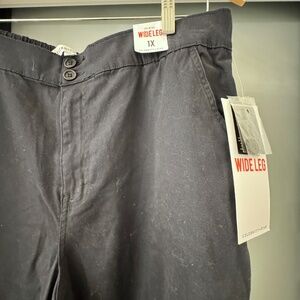 Nordstrom Celebrity Pink Hi-Rise Wide Leg Chino Pants 1X